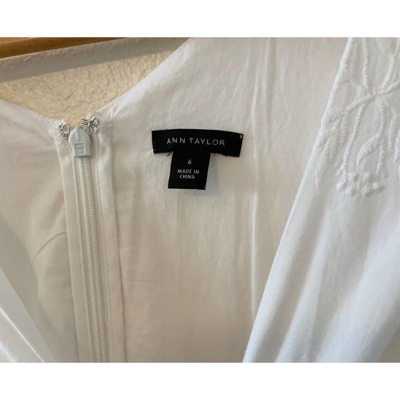 Sold ANN TAYLOR Lace White Dress 6 - Picture 7 of 10